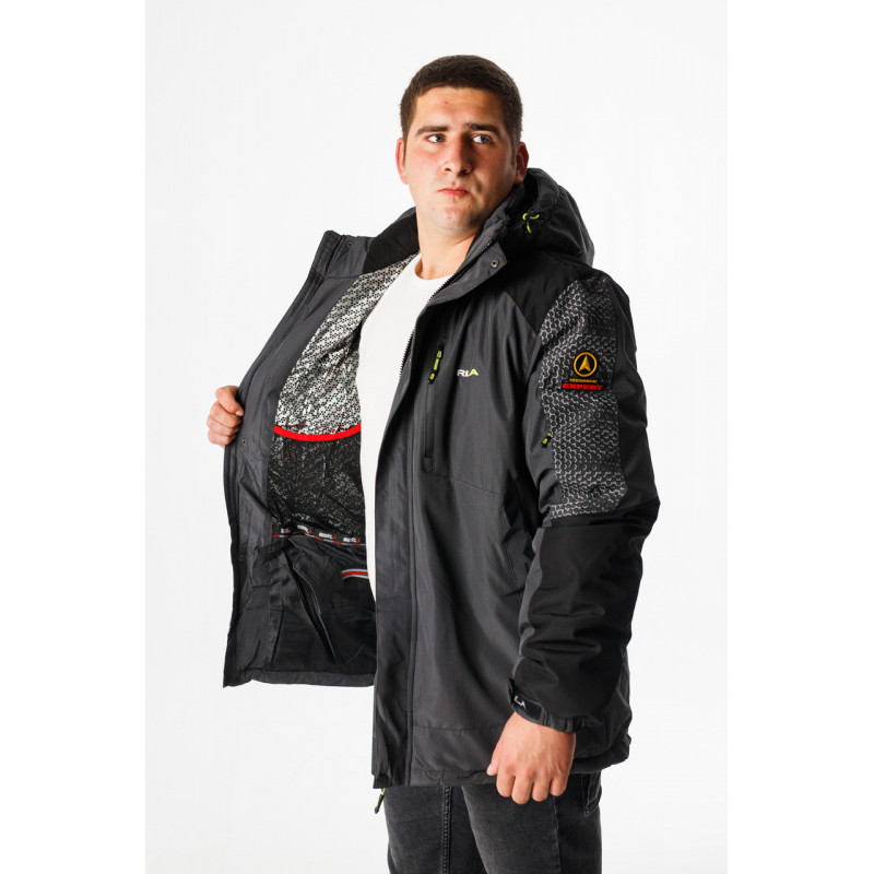 Термокуртка зимняя RLA мужская M-XXXL , Серый,XXXL