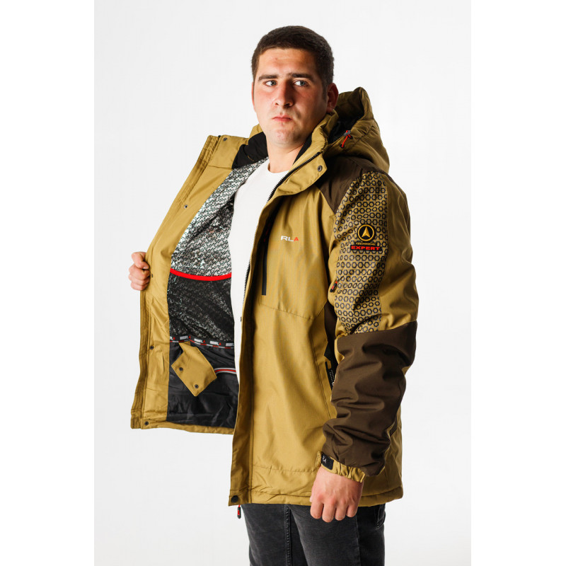 Термокуртка зимняя RLA мужская M-XXXL , Горчичный,L