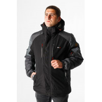 Термокуртка зимняя RLA мужская M-XXXL , Черный,M