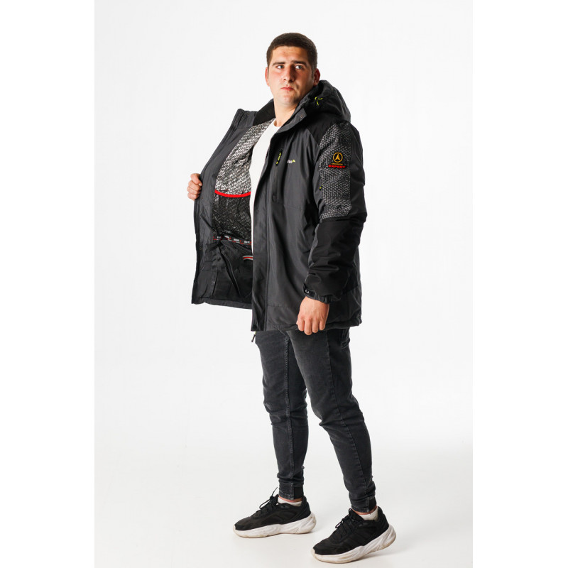 Термокуртка зимняя RLA мужская M-XXXL , Графит,XL