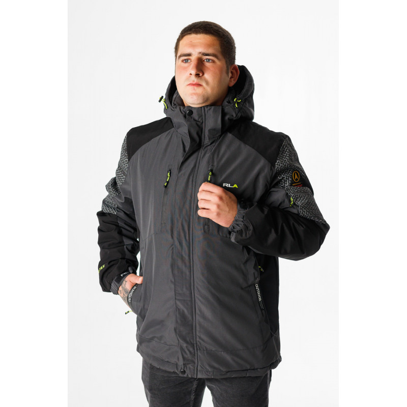 Термокуртка зимняя RLA мужская M-XXXL , Графит,XXXL