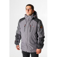 Термокуртка зимняя RLA мужская M-XXXL , Серый,XXL
