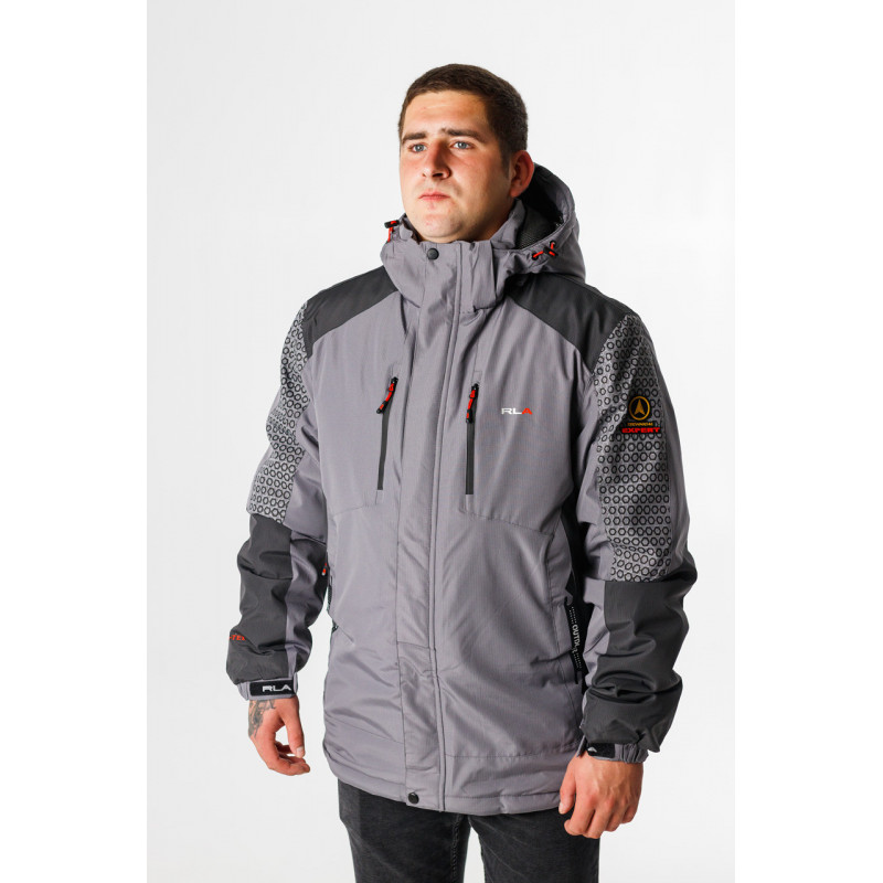 Термокуртка зимняя RLA мужская M-XXXL , Серый,XL