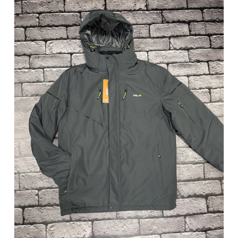 Куртка зимняя термо Rla мужская XXL-6XL большие размеры , Черный,XXXL