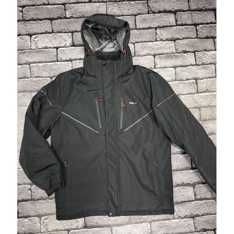 Куртка зимняя термо Rla мужская XXL-6XL большие размеры , Графит,4XL