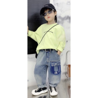 Джинсы Alder багги широкие для мальчика 4-7 лет скейтеры , 98, Голубой