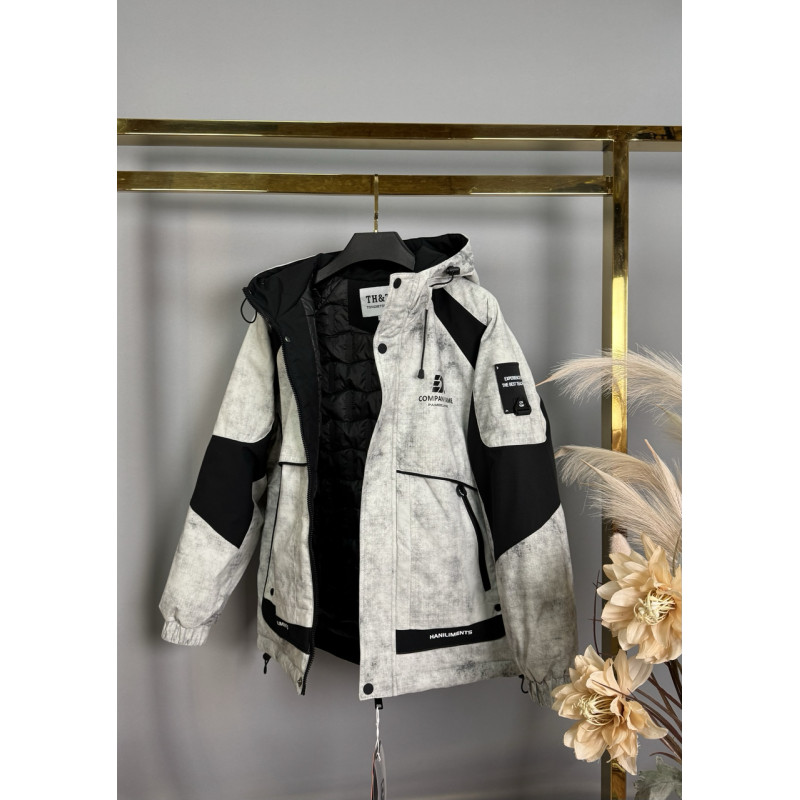 Куртка TH&TZ демисизонная для мальчика 10-15 лет , Бежевый,  164