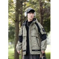 Куртка TH&TZ демисизонная для мальчика 10-15 лет , Оливковый,  146