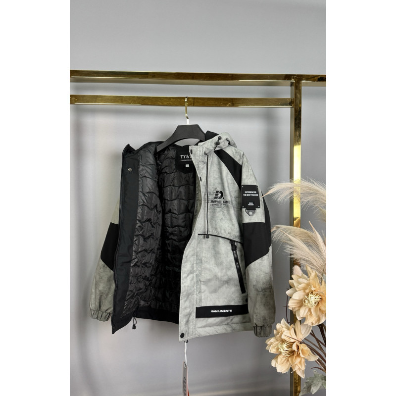 Куртка TH&TZ демисизонная для мальчика 10-15 лет , Оливковый,  146