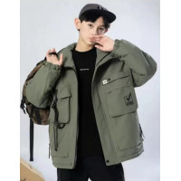 Куртка TH&TZ демисизонная для мальчика 8-11 лет , Хаки,  146