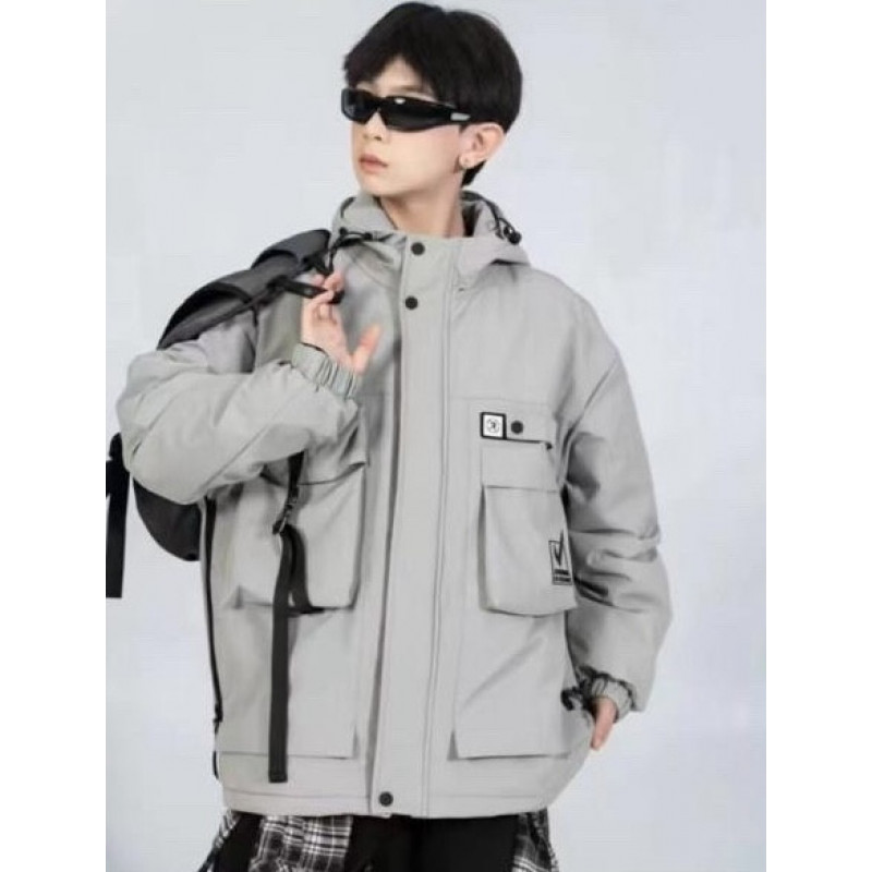 Куртка TH&TZ демисизонная для мальчика 8-11 лет , Хаки,  146