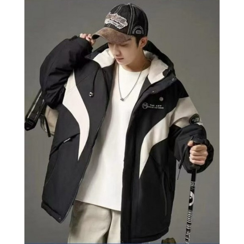 Куртка TH&TZ двухсторонняя оверсайз для мальчика 10-15 лет , Бежевый,  146