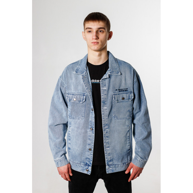 Куртка джинсовая PANDA мужская пиджак , Хаки, XXL