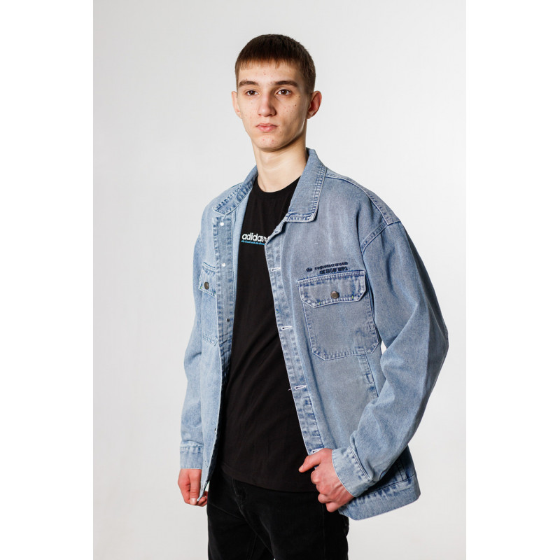 Куртка джинсовая PANDA мужская пиджак , Голубой, M