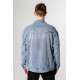 Куртка джинсовая PANDA мужская пиджак , Голубой, L