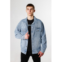 Куртка джинсовая PANDA мужская пиджак , Голубой, XL