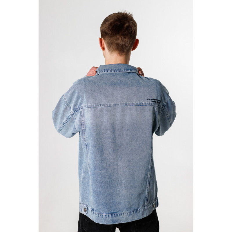 Куртка джинсовая PANDA мужская пиджак , Голубой, XL