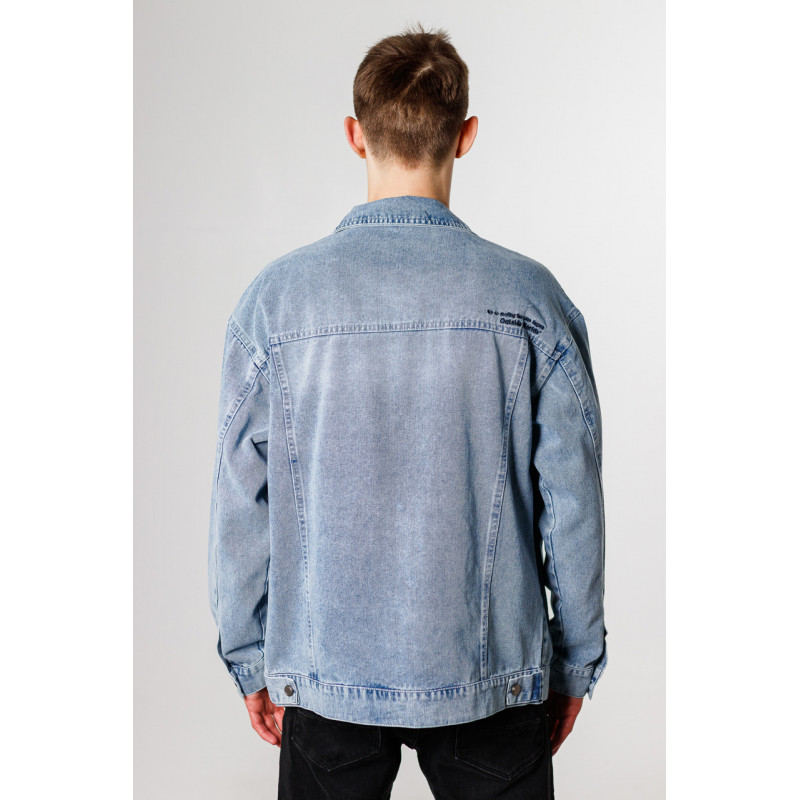 Куртка джинсовая PANDA мужская пиджак , Голубой, XL