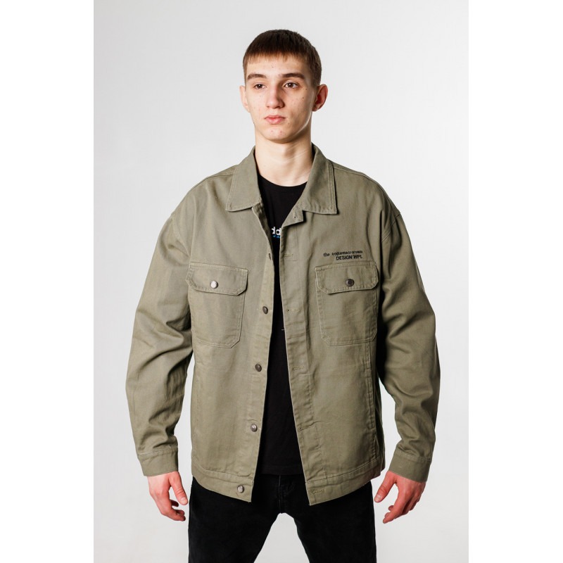 Куртка джинсовая PANDA мужская пиджак , Хаки, L