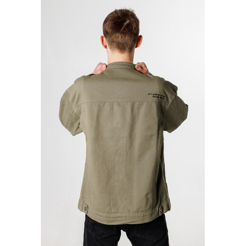 Куртка джинсовая PANDA мужская пиджак , Хаки, XXXL