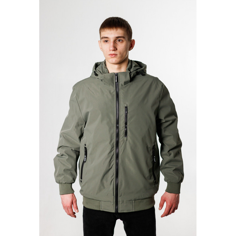 Куртка мужская Panda демисезонная манжет большие размеры 52-60 р-ра , Черный, 5XL