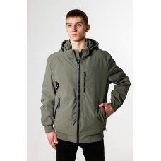 Куртка мужская Panda демисезонная манжет большие размеры 52-60 р-ра , Оливковый, XXL