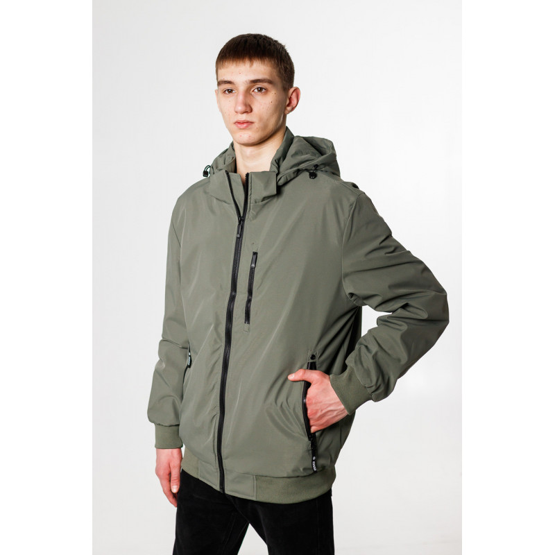 Куртка мужская Panda демисезонная манжет большие размеры 52-60 р-ра , Оливковый, XXL