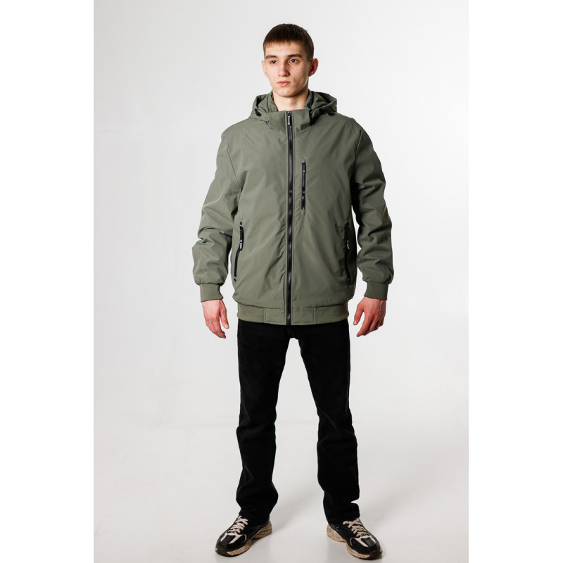 Куртка мужская Panda демисезонная манжет большие размеры 52-60 р-ра , Оливковый, 5XL