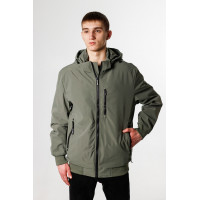 Куртка мужская Panda демисезонная манжет большие размеры 52-60 р-ра , Оливковый, 6XL