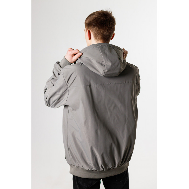 Куртка мужская Panda демисезонная манжет большие размеры 52-60 р-ра , Серый, 6XL