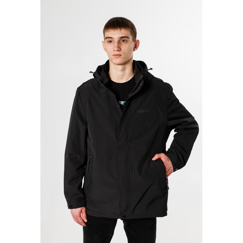 Ветровка мужская Panda большие размеры 52-60 р-ра , Черный, 6XL