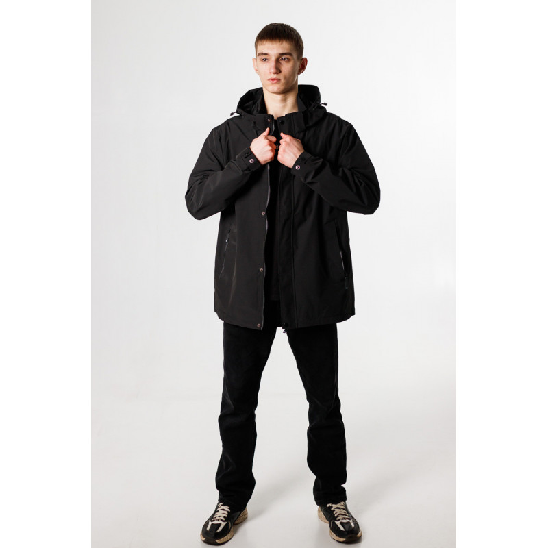 Ветровка мужская Panda большие размеры 52-60 р-ра , Черный, 6XL