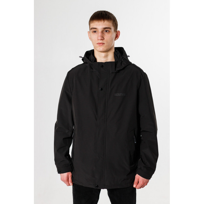 Ветровка мужская Panda большие размеры 52-60 р-ра , Черный, 5XL