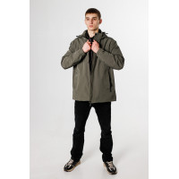 Ветровка мужская Panda большие размеры 52-60 р-ра , Оливковый, XXXL