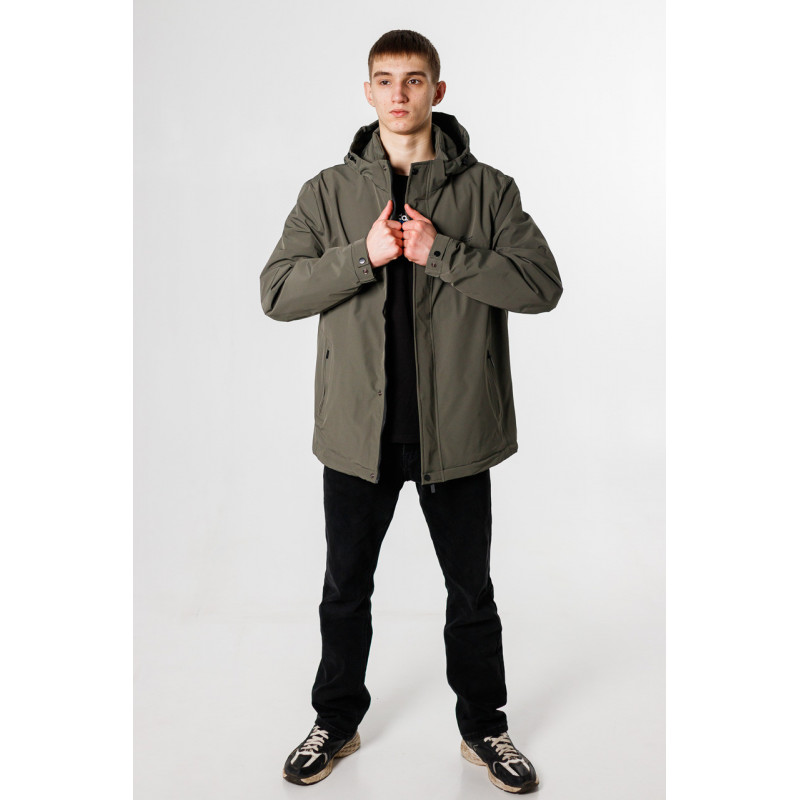 Куртка Panda мужская демисезонная большие размеры 52-60 р-ра , Оливковый, XXL