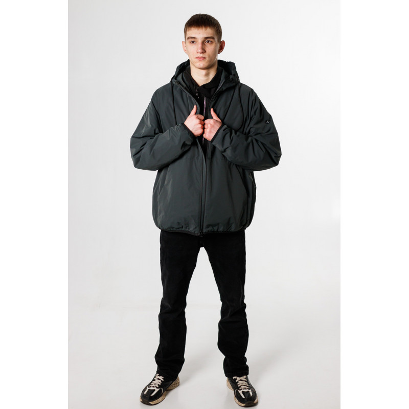 Куртка мужская Boos&Jack демисезонная евроманжет большие размеры 54-64 р-ра , Темно-зеленый, XXXL