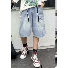 Шорты багги Waiyi Kids широкие для мальчика 9-14 лет , 140, Голубой