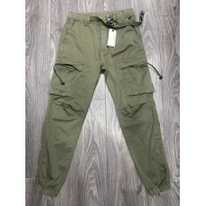 Джогеры Iteno джинсы карго мужские широкие , 31  Хаки