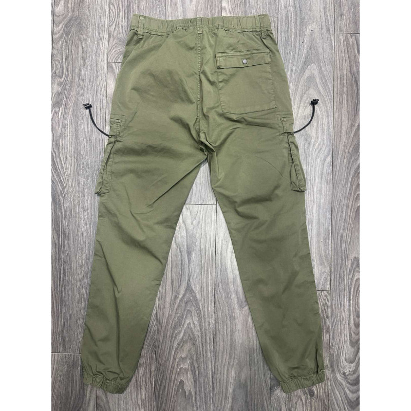 Джогеры Iteno джинсы карго мужские широкие , 32  Хаки