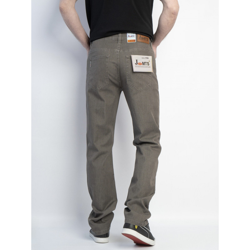 Джинсы Jmts мужские брюки летние облегченные , 38,  Коричневый