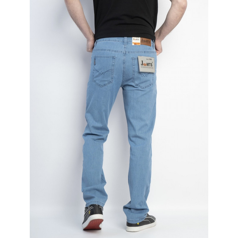 Джинсы Jmts мужские брюки летние облегченные , 38  Голубой