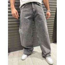 Джинсы  John Lucca мужские широкие багги.принт , 28,  Серый