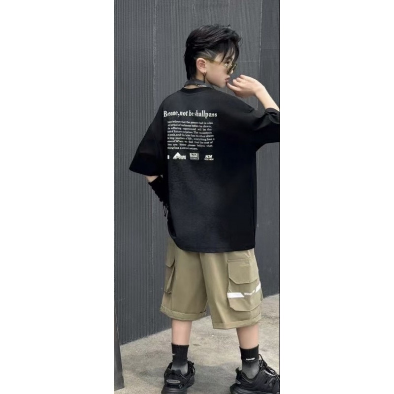 Футболка Arma оверсайз для мальчика  9-15 лет , Черный,  140