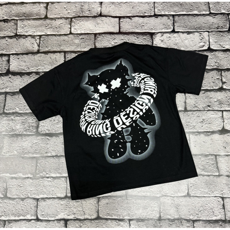 Футболка оверсайз Arma для мальчика  9-15 лет , Черный,  170