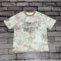 Футболка Alder оверсайз для мальчика 6-12 лет , Бежевый,  128