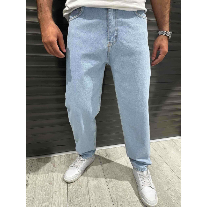 Джинсы мужские John Lucca MOM 100% хлопок, молодежные, Турция, 38,  Светло-синий