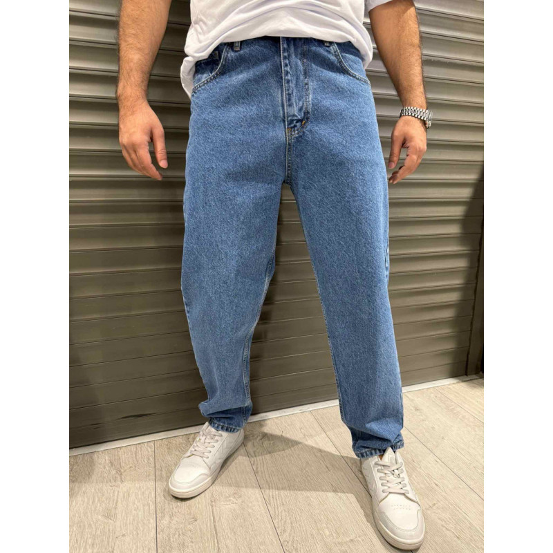 Джинсы мужские John Lucca MOM 100% хлопок, молодежные, Турция, 38,  Голубой