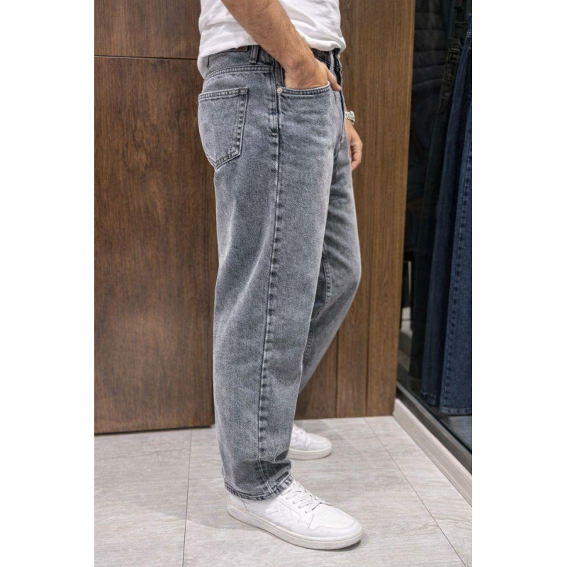 Джинсы мужские John Lucca MOM 100% хлопок, молодежные, Турция, 34  Серый