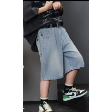 Шорты багги Annabeier для мальчика 8-14 лет джинсовые , 134, Серый