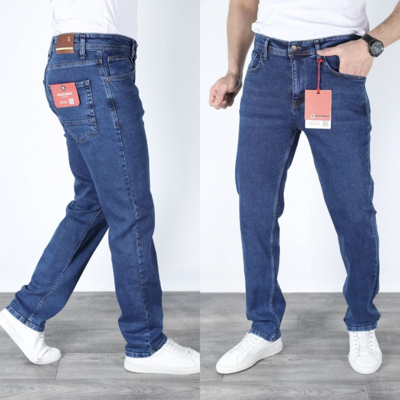 Джинсы Redcode мужские прямые , 33  Светло-синий
